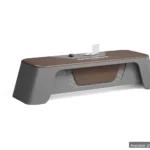 APEX B505 Executive Desk — available 2400 / 2800 / 3200 mm