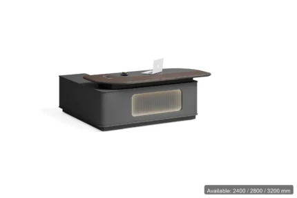 ARC OF-201 Executive Desk — available in 2400 / 2800 / 3200 mm