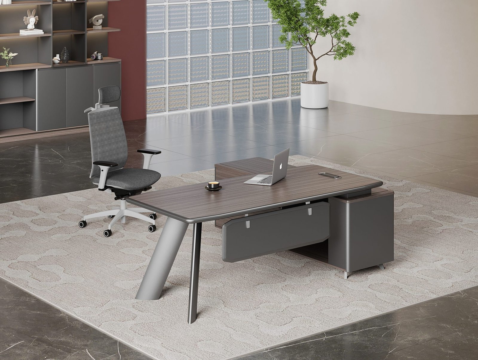 aria-of-306 ARIA OF-306 Executive Desk - Image 1