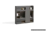 AURA BC-101 Book Cabinet — shown 2000 / 2400W x 400D x 2000H mm