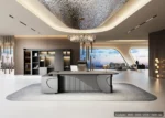 AURA OF-101 Executive Desk — available 2000 / 2400 / 2600 / 2800 mm